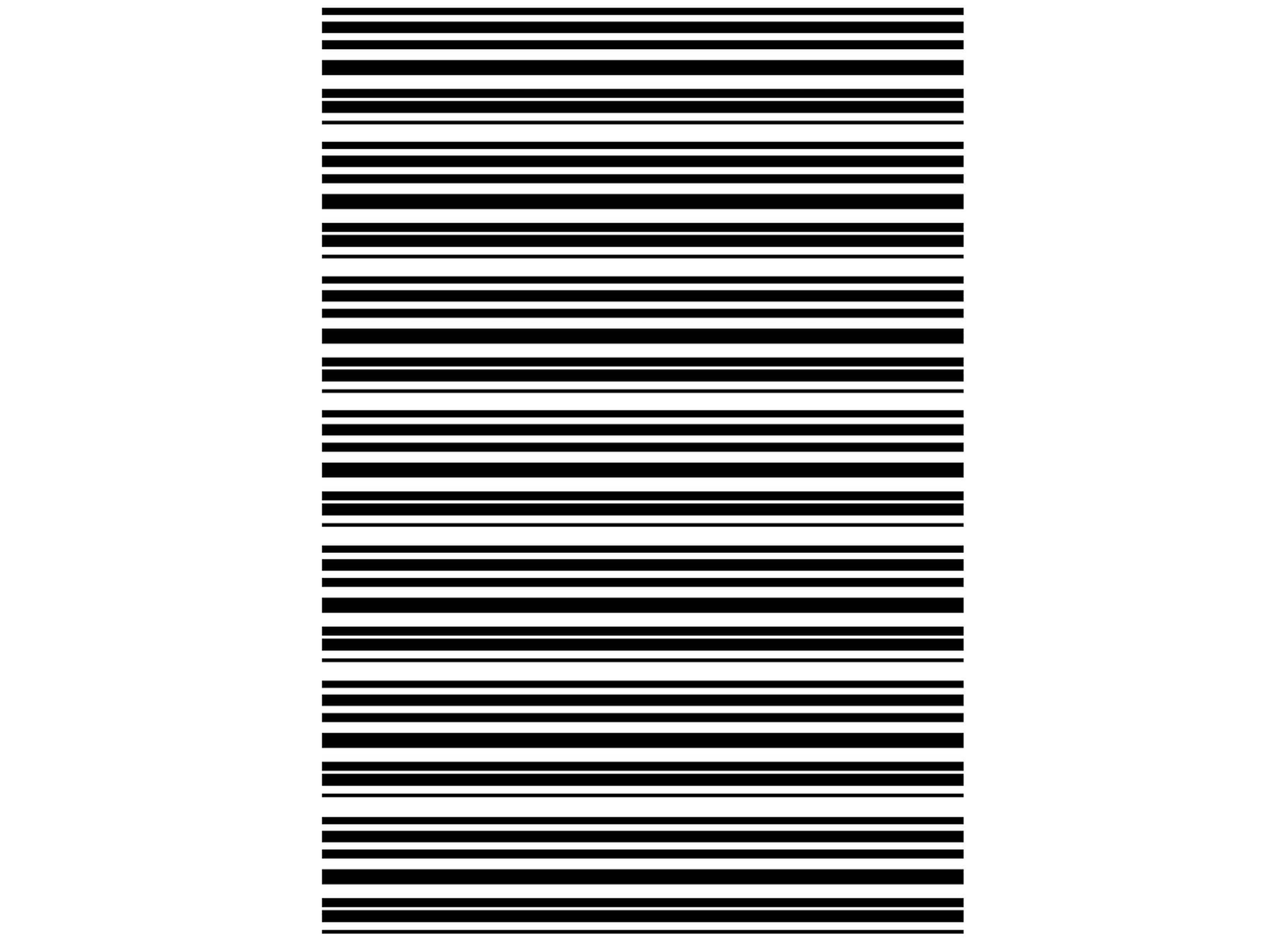 Stripes 1 pc 5 x 3.5 Inch Black Fused Glass Decal