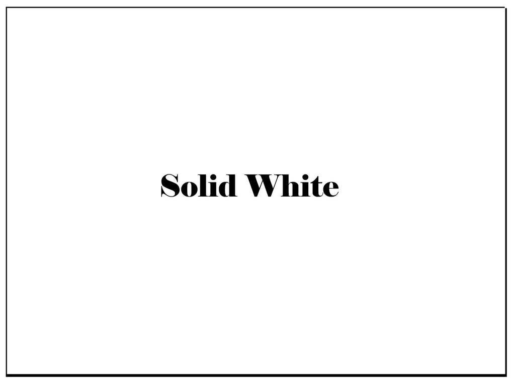 Solid Color 1 pc 5" X 7" White Fused Glass Decal