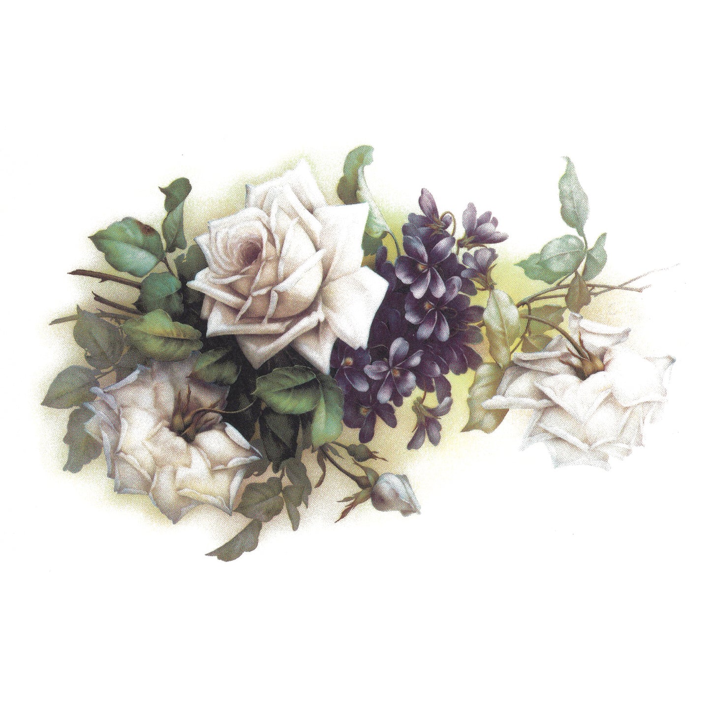 San Do Rose Flower Waterslide Ceramic Decals