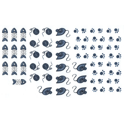 Alley Cat Black Sketch Overglaze Waterslide Ceramic Decals