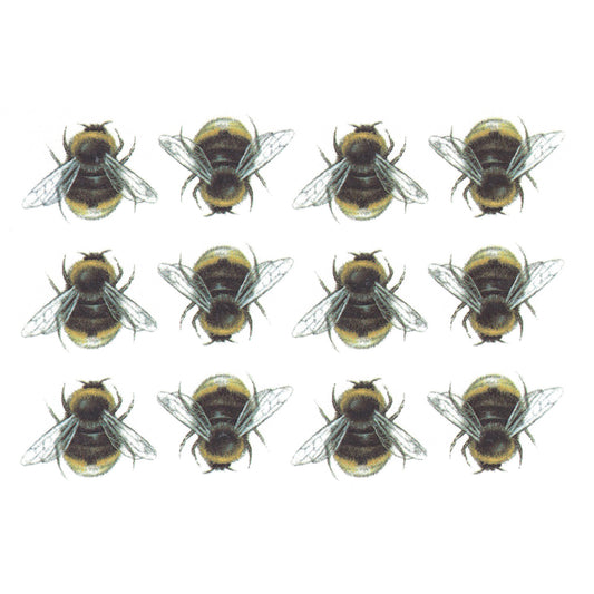 Black Yellow Bumblebee Bee Bees Overglaze Waterslide Ceramic Decals