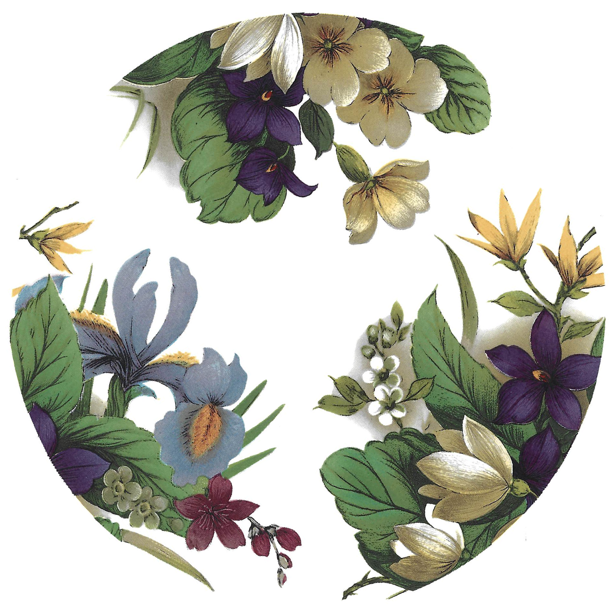 Sauser Spring Spring Flower Saucer C Design Overglaze Ceramic Decals – Captive Decals