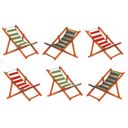 Overglaze Waterslide Decals for Ceramics Deck Beach Chairs