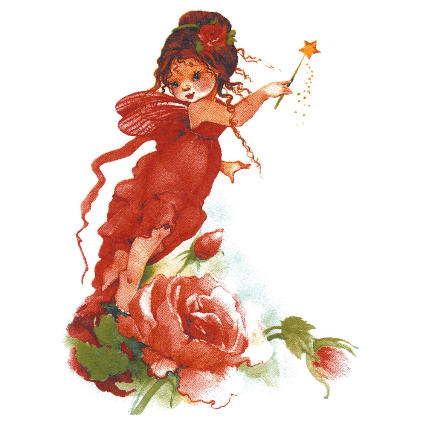 Fairy Rose Petal Overglaze Waterslide Ceramic Decals