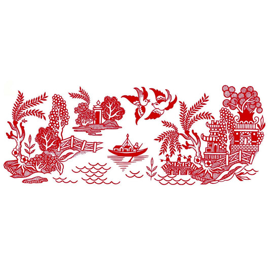 Red Willow China Wrap Overglaze Waterslide Ceramic Decals