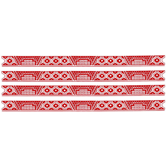 Red Willow China Border Strips Overglaze Waterslide Ceramic Decals