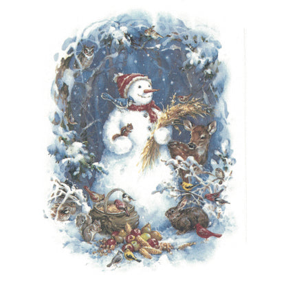 Wildlife Snowman Snowmen Winter Snow Overglaze Waterslide Ceramic Decals