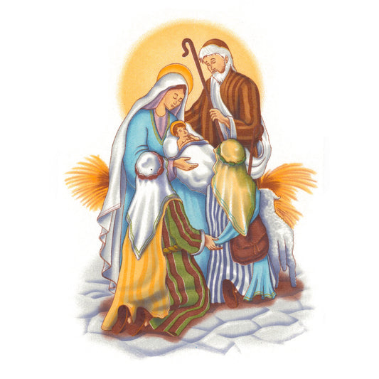 Christmas Nativity Scene Select-A-Size Ceramic Waterslide Decals