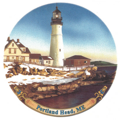 Lighthouse Portland Head Maine Overglaze Waterslide Ceramic Decals