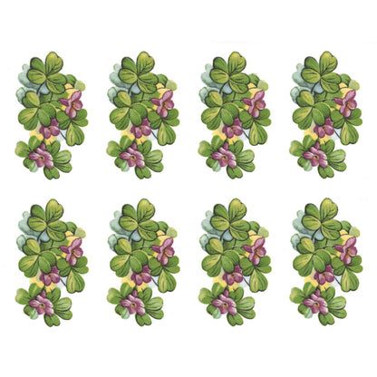 Blooming Shamrock Overglaze Waterslide Ceramic Decals