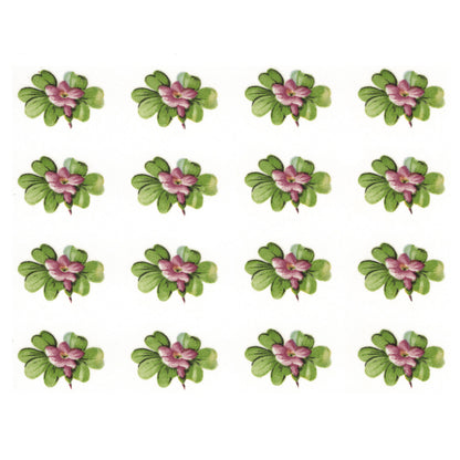 Blooming Shamrock Overglaze Waterslide Ceramic Decals