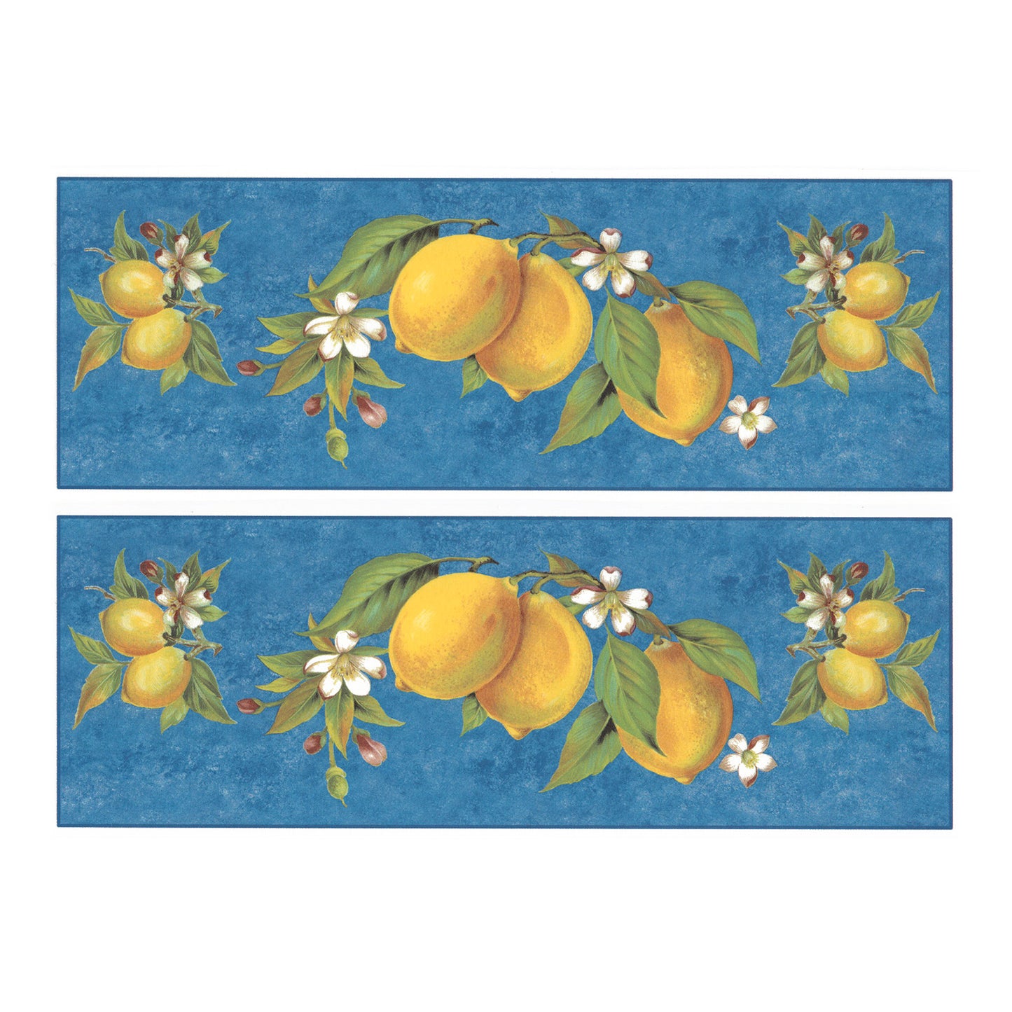 Lemon with Blue Background Mug Wrap 2 pcs Overglaze Waterslide Ceramic Decal