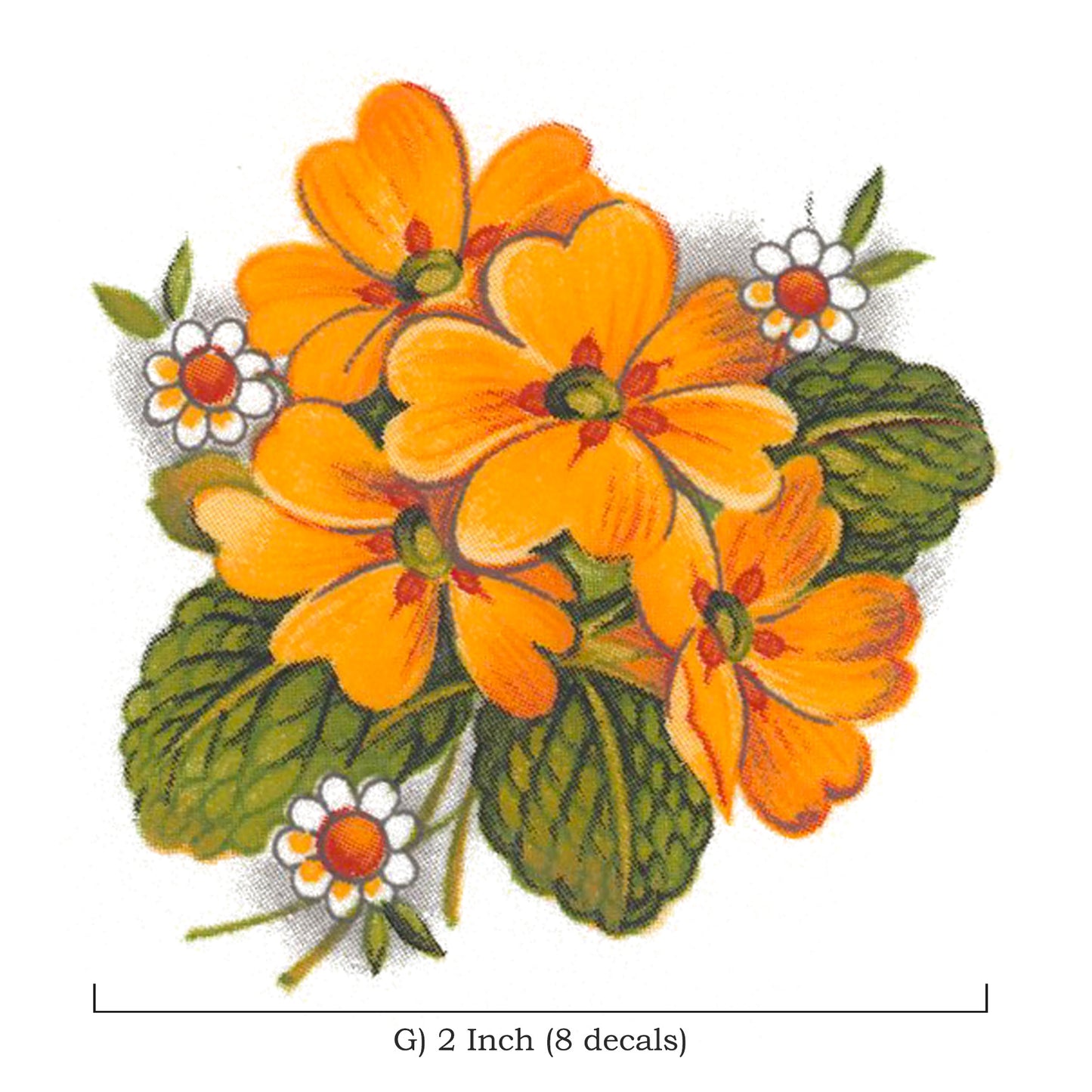 Yellow Primrose Flower Waterslide Ceramic Decals