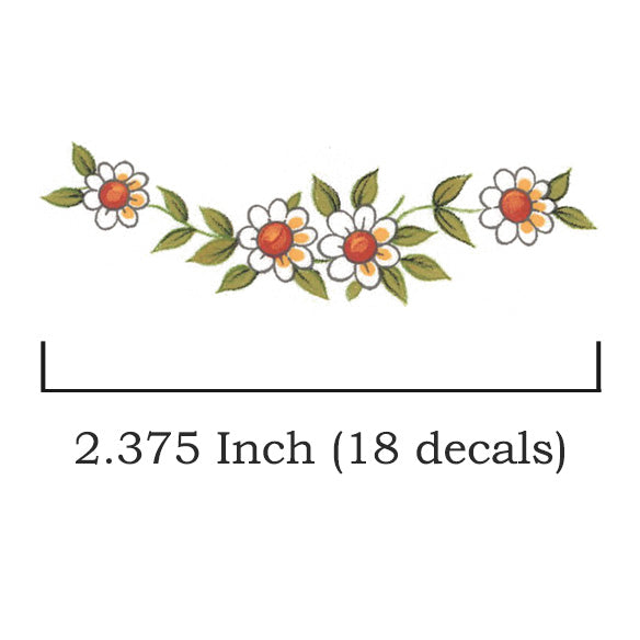 Yellow Primrose Flower Waterslide Ceramic Decals