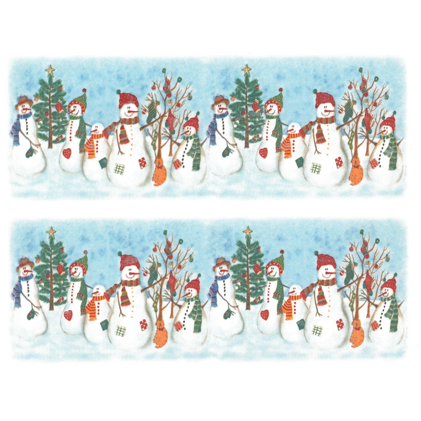 Christmas Snowman Tree Socks Mug Wraps Overglaze Ceramic Decals