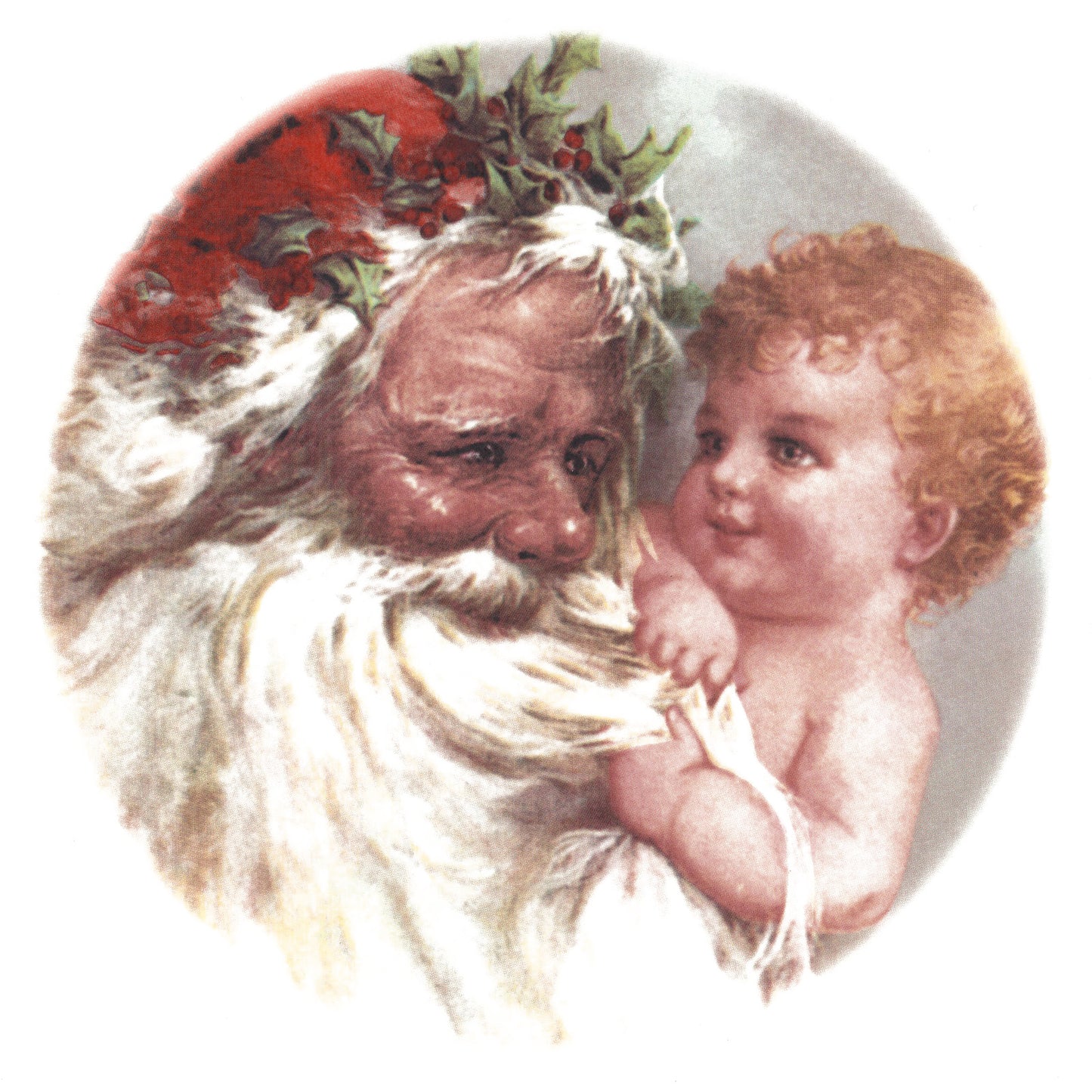 Christmas Santa Baby Overglaze Ceramic Decals