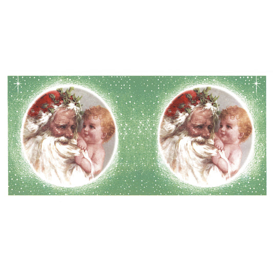 Christmas Santa Baby Mug Wrap Overglaze Ceramic Decals