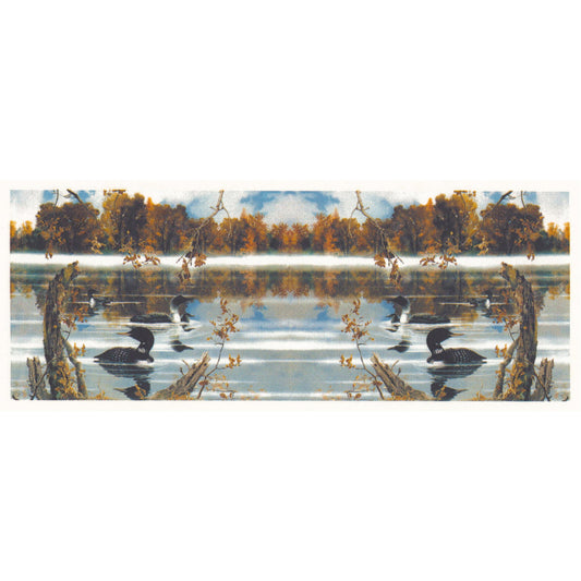 Loons on a Lake in Summer Wrap Overglaze Ceramic Decals