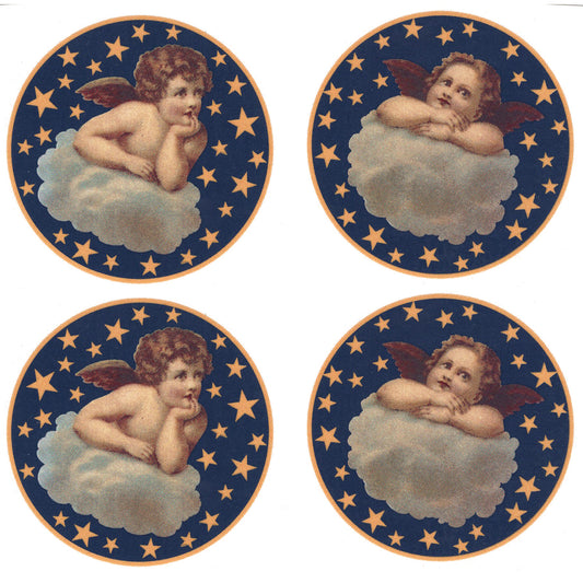 Cherub Rounds Overglaze Ceramic Decals