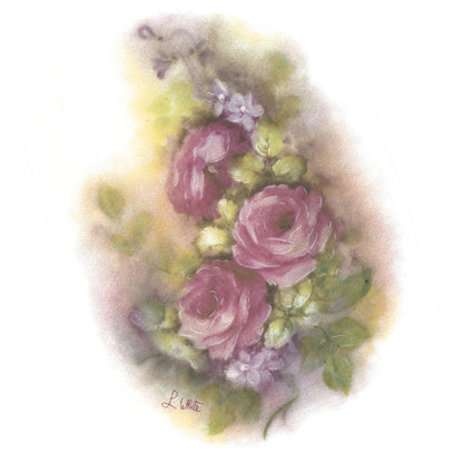 Roses Lilacs Flower Overglaze Waterslide Ceramic Decals