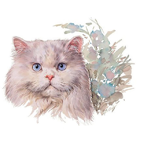 Persian Cat Overglaze Ceramic Decals