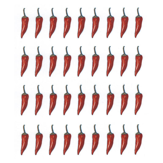 Chili Peppers Overglaze Ceramic Decals