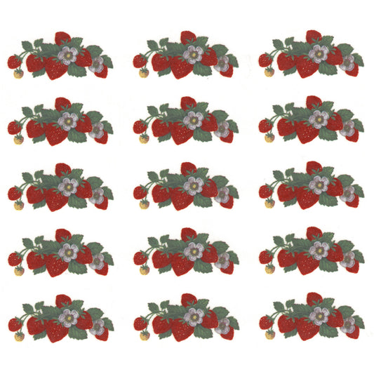 Strawberries on the Vine Overglaze Waterslide Ceramic Decals