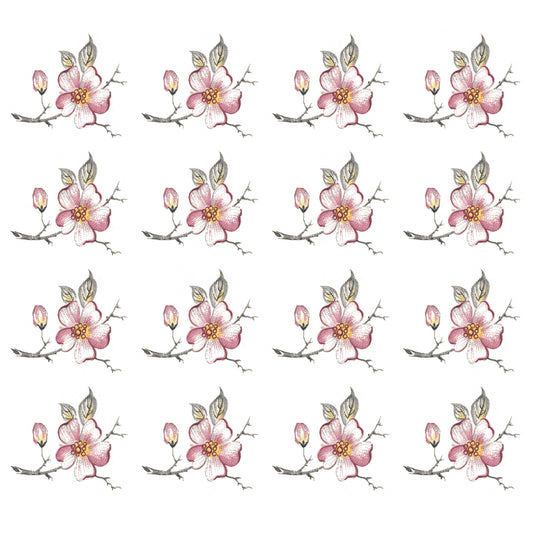 Cherry Blossom Style B Overglaze Ceramic Decals