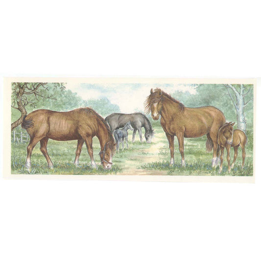 Horses on the Ranch Mug Wrap 2 pcs A Overglaze Waterslide Ceramic Decals