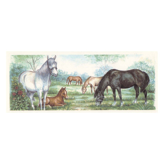 Horses on the Ranch Mug Wrap 2 pcs C Overglaze Waterslide Ceramic Decals