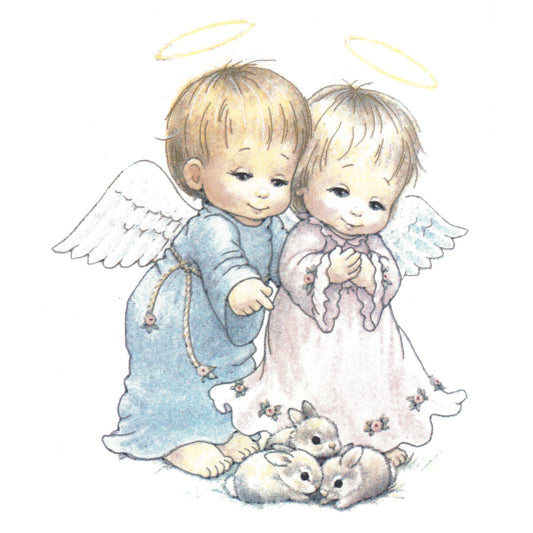 Angels and Bunnies Overglaze Ceramic Decals