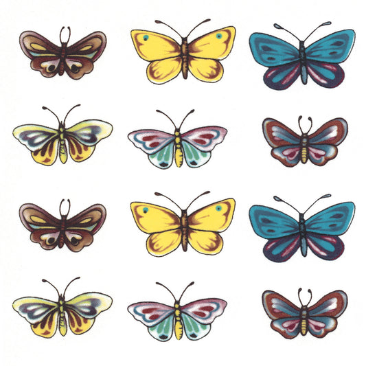 Cute Butterfly Sets Select Size Waterslide Ceramic Decals