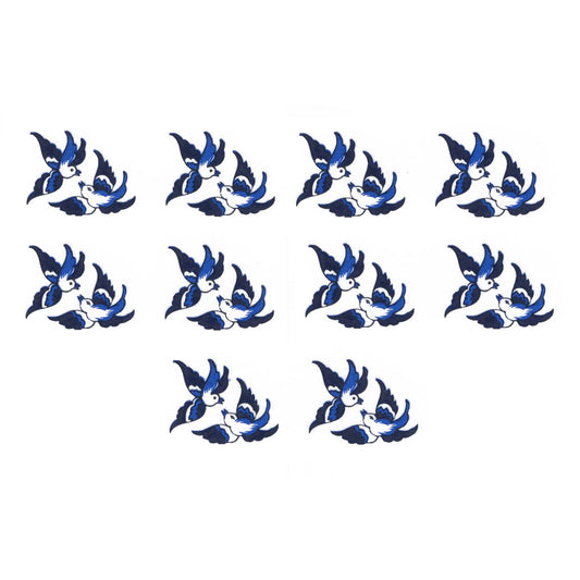 Blue Willow China Birds Overglaze Waterslide Ceramic Decals