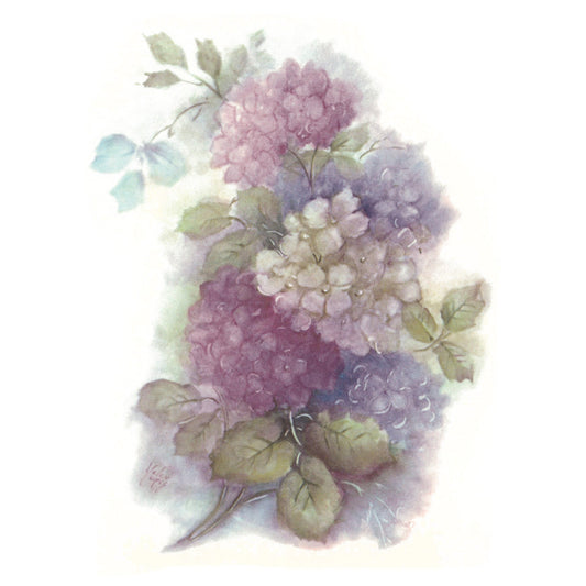 Flowers Hydrangea Overglaze Ceramic Decals