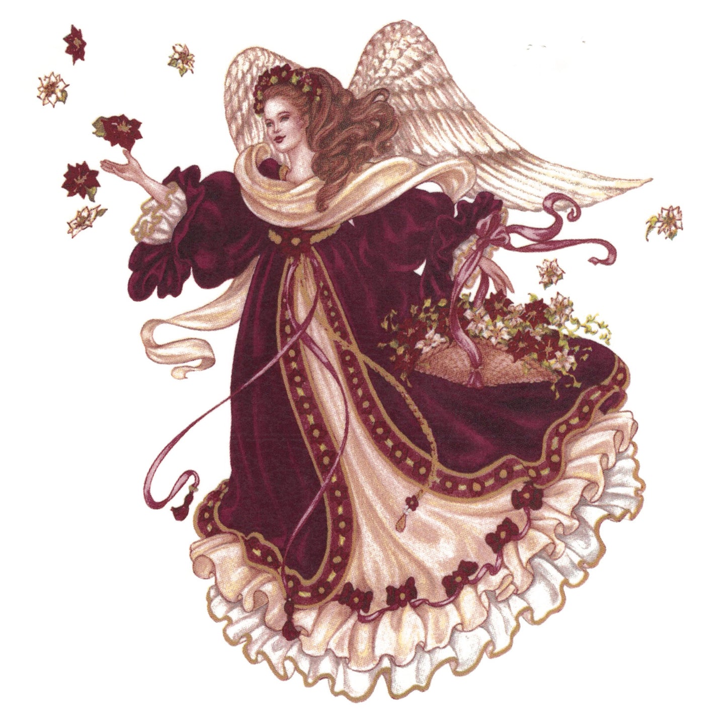 Christmas Angel Overglaze Ceramic Decals