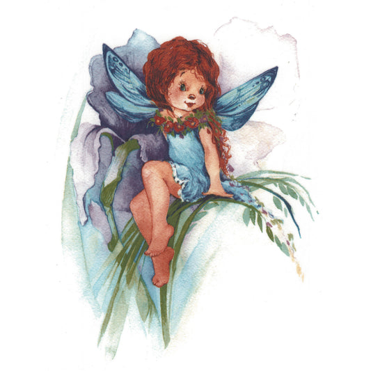 Fairy Bonnie Blue Purple Select-A-Size Waterslide Ceramic Decals