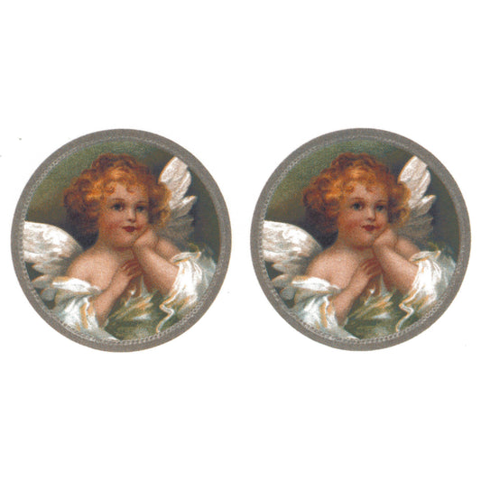 Joyful Angel Rounds Overglaze Ceramic Decals