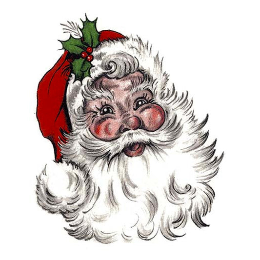 Christmas Santa Claus Overglaze Waterslide Ceramic Decals