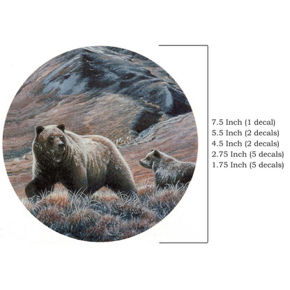 Brown Bear Mountain Overglaze Waterslide Ceramic Decals