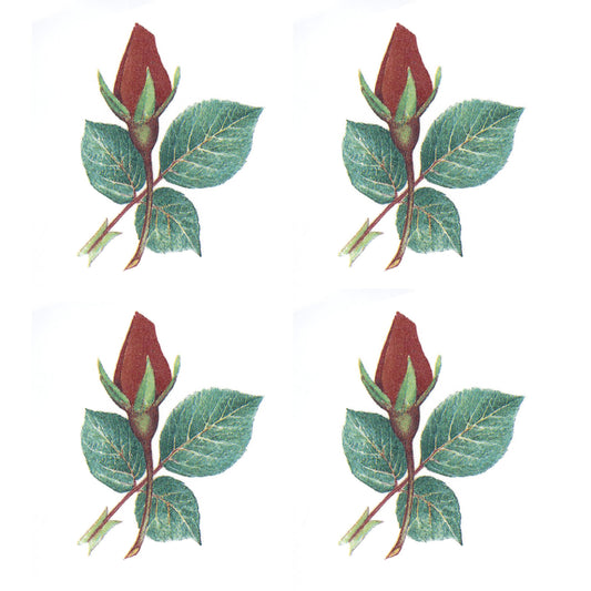 Rose Buds Flowers Overglaze Ceramic Decals