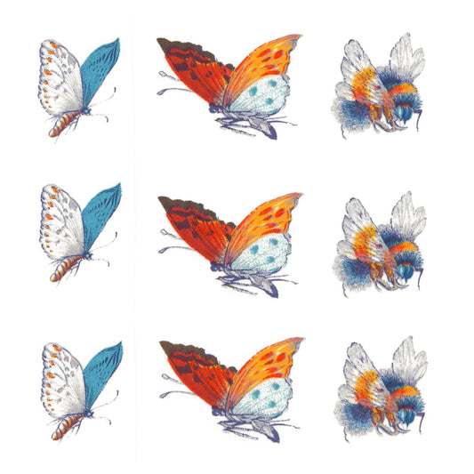 Butterflies and Bugs Overglaze Ceramic Decals