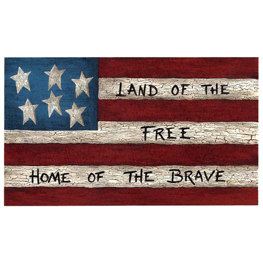 Land of the Free USA Flag Overglaze Waterslide Ceramic Decals