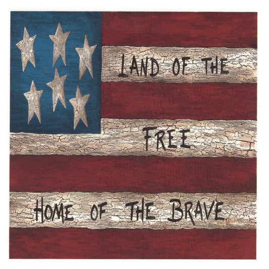 Land of the Free USA Flag Tile Overglaze Waterslide Ceramic Decals
