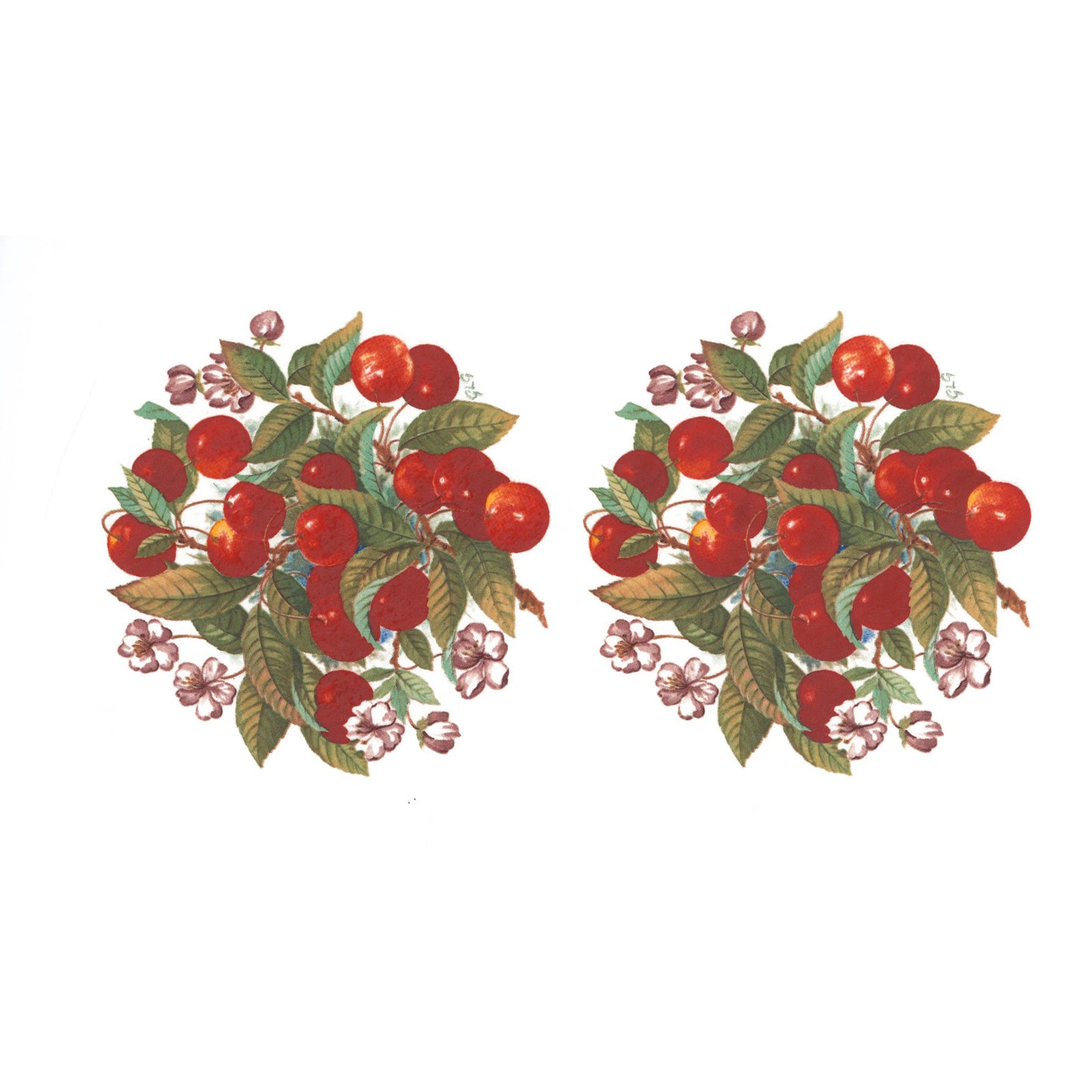 Cherries Overglaze Ceramic Decals