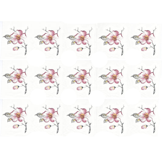 Cherry Blossom Bits Overglaze Ceramic Decals