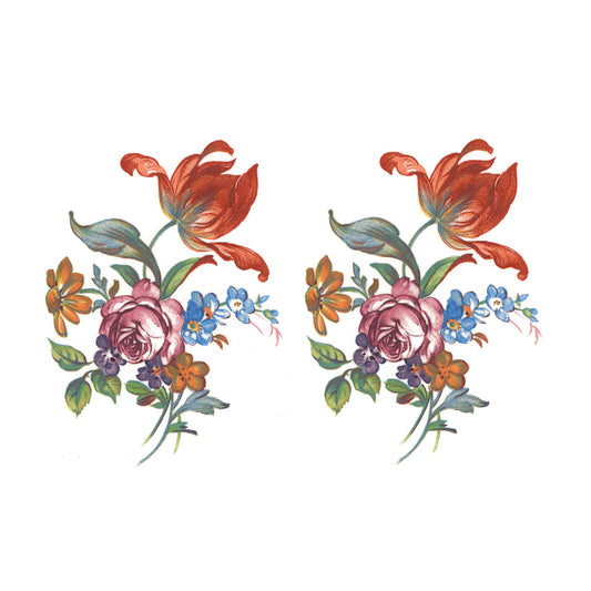 Vibrant Wildflowers Style C Overglaze Ceramic Decals