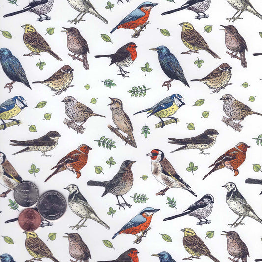 Allover Chintz Bird Song Leaves 9 x 13.5 Inch Ceramic Decal Sheet