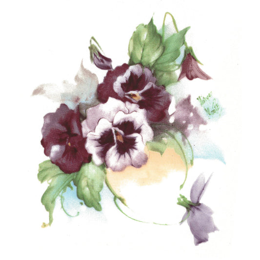 Flowers Morgan Pansy Overglaze Ceramic Decals
