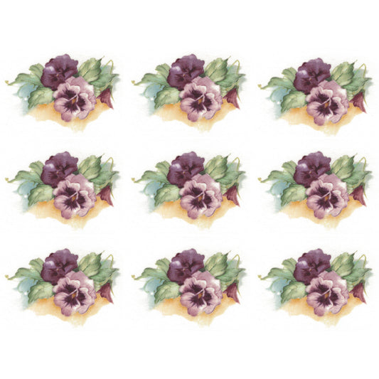 Flowers Morgan Pansy G Overglaze Ceramic Decals