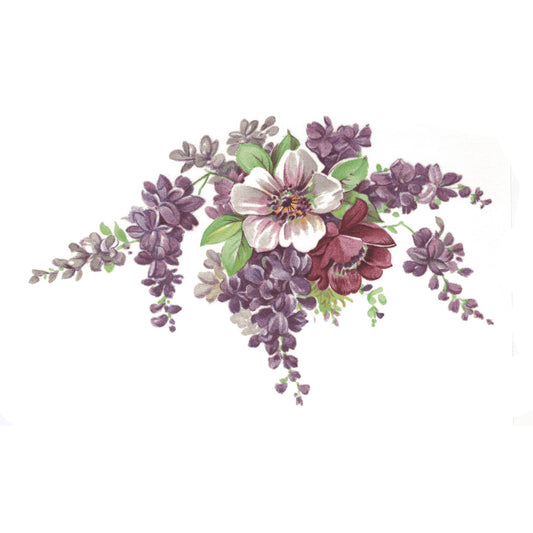 Flowers Lilac Mist Style 2 Overglaze Ceramic Decals